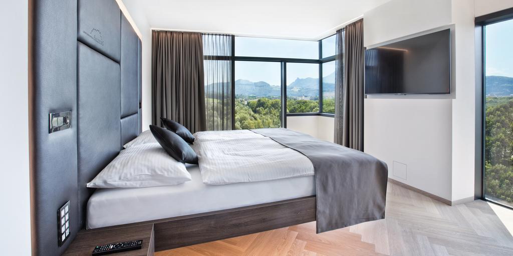 Superior Doppelzimmer mit Aussicht auf Salzburg